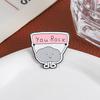 YOU ROCK Inspirational Cloud Brooch Zinc Alloy Lapel Badge Bag Clothes Decorative Brooch Statement Accessory