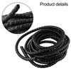 1 шт., черная защита гидравлического шланга/защита кабеля, спиральная рана, 5 м, D-8, 10, 12 мм, новинка