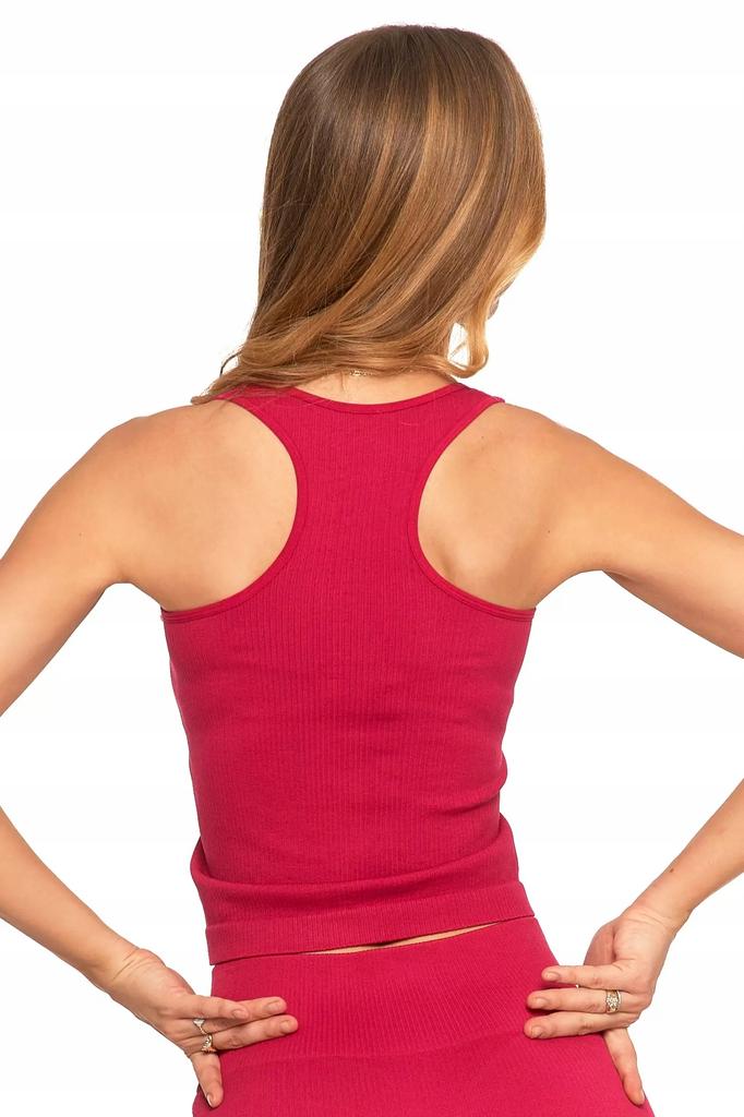 Women's Sleeveless Top T-Shirt Red Shirt MORAJ L/XL WINE RED