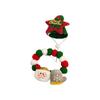 Christmas Pet Collar Dog Collar Christmas Tree Old Man Elk Hair Ball Dog Necklace Cat Collar Decoration