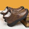 Хлопковая обувь мужская новая зимняя теплая уличная для отдыха с высоким голенищем зимние ботинки из цельного меха с утолщенной модной подошвой