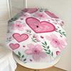 1PC Heart Flowers Umbrella-8-Rib Reinforced, Automatic Open, Lightweight & Durable, Fashion Accessory for Outdoor, J0374