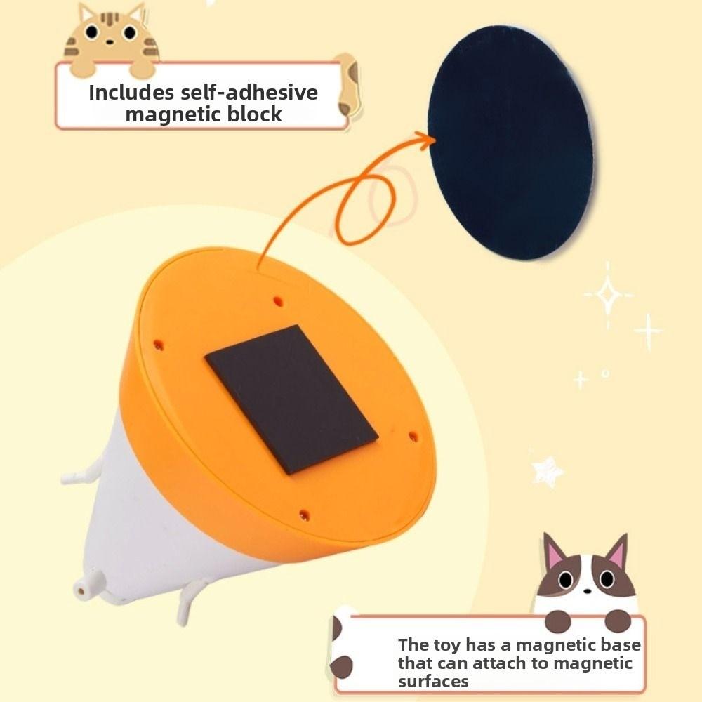 Magnetic Electric Cat Teaser Rechargeable Wall-Mounted Cat Toy Cat Teasing Stick Living Room