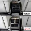 Matte Silver Back Row Air Outlet Vent Cover Trim For Mercedes-Benz GLK 2009-2015