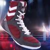 High Quality Men Women Sneakers Professional Sanda Boxing Training Shoes Lightweight High Top Professional Wrestling Combat Shoe
