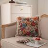 Living Room Sofa Pillow American Jacquard Fringed Double-Sided Thick Cushion American Jacquard Throw Pillow Contrasting Colors