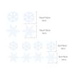 Snowflake Decorations 12pcs Glittery Large White Snowflake Garland