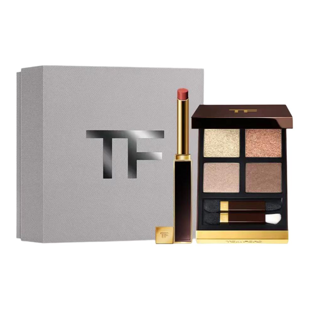 Tom Ford Тонкая Помада-Блеск Для Губ С Набором Теней Для Век Из 4 Цветов Легко Растушевывается
