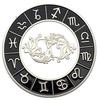 European and American zodiac signs, diamond encrusted coins, silver plated, Pisces commemorative coins, collectibles, Tarot love coins, coins