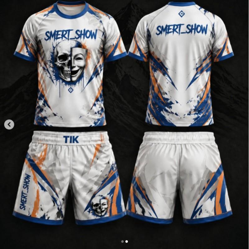 2026 Mens Lightweight Sportswear Set Short Sleeve T-Shirt Shorts 3D Printed Breathable Mesh Activewear Training