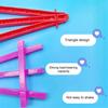 5Pcs Triangle Easel Mini Stand Kids Art Display Small Drawing Easel with Bright Colors 15.5cm Plastic Sketching Easel