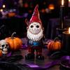 Уличные Статуэтки для Патио и Сада, Хэллоуин, Фигурка из Смолы Voorhees, Милый Гном в Маске Хоккеиста Ужасов, Сплошной Осенний Декор для Дома с Ножом, Потертый