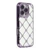 For iPhone 16 Pro Max Case Rhinestone Decor Electroplating TPU Phone Cover