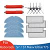 Подходит для аксессуаров робота-пылесоса Roborock S7 S7 MaxV Ultra T7s Основная боковая щетка HEPA-фильтр Тряпка для мытья пола Запасные части