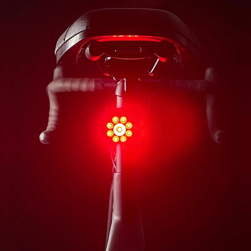 BUCKLOS Передний фонарь для велосипеда USB-перезаряжаемый Type-C Дорожный велосипедный фонарь Водонепроницаемый Велосипедный фара и задний фонарь для ночной езды