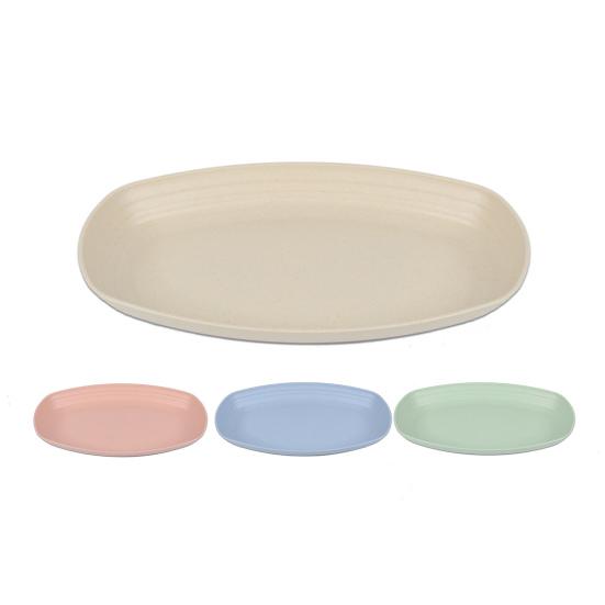 Практичная противоскользящая тарелка для еды Широко используемая пластиковая тарелка для еды с защитой от царапин