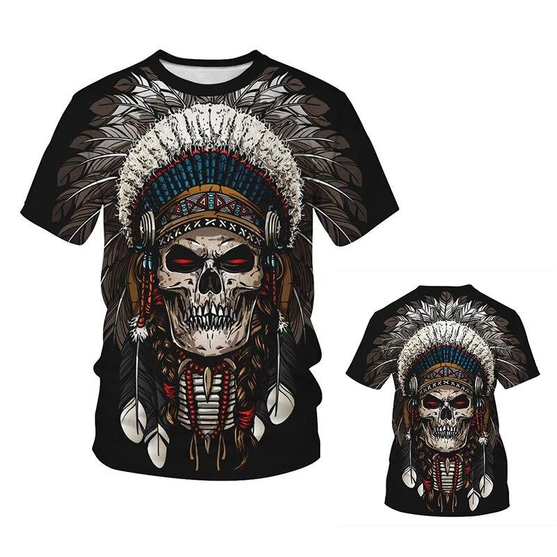 3D мужская футболка в стиле ретро Харадзюку в индийском стиле с графическим принтом и короткими рукавами, летняя повседневная уличная одежда с круглым вырезом, трендовые футболки