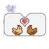 Stardew Valley Chicken Lov Sunshade Windscreen Car Front Windshield Window Sun Visor Accessories Covers