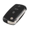 3+ 1 Panic 4 Buttons Flip Remote Key Shell Fit for VW Touareg Switchblade Flip Case Fob