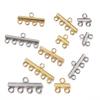 20pcs Stainless Steel Necklace Bracelet Layer Clasps Pendant Bail Connect Tassel DIY Connectors Jewelry Making Earrings Supplies