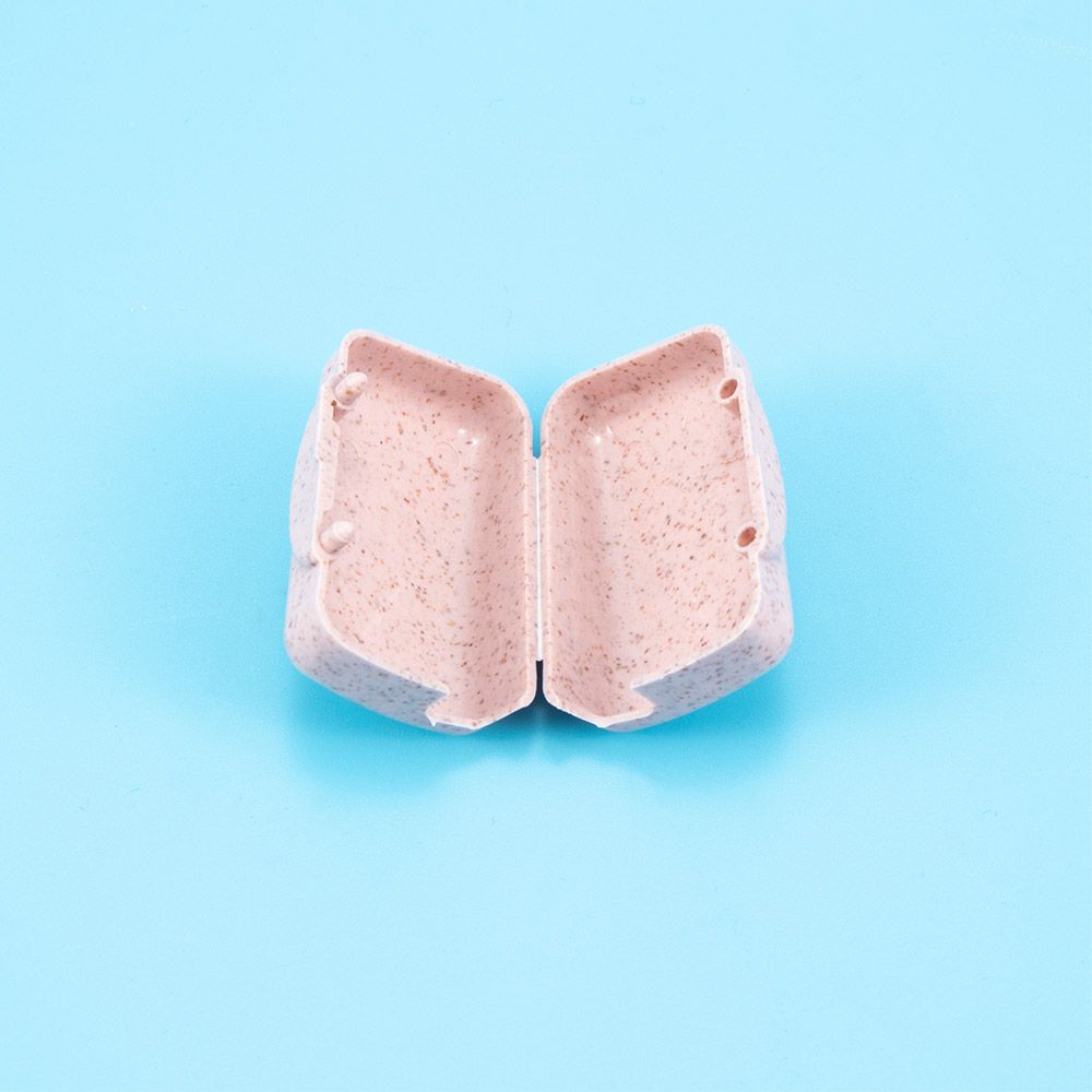 Portable Cute Cleaner Travel Health Wheat Straw Case Protective Toothbrush Head Cover 4PCs