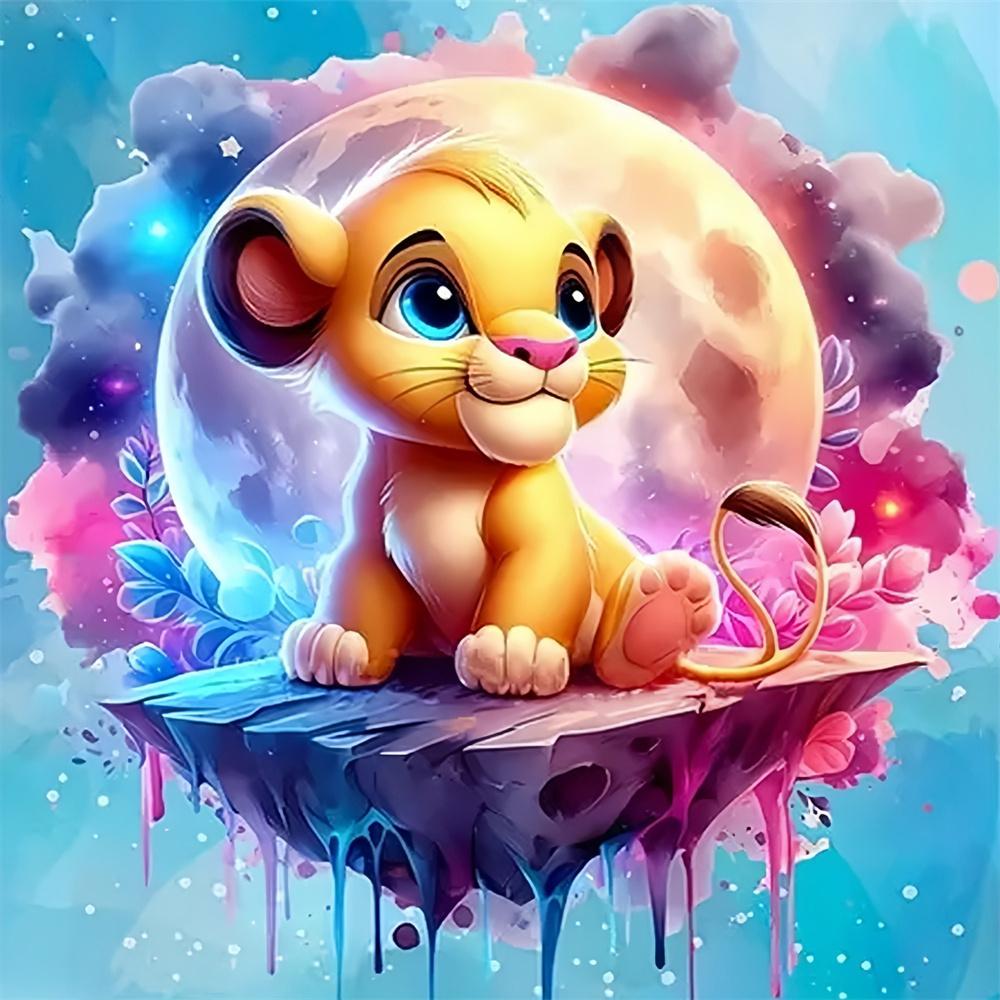 Disney Алмазная мозаика своими руками «Симба Король Лев» Мозаика «Дамбо» Полная квадратная/круглая вышивка Набор Мультяшный Декор для стен