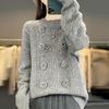 Women Sweater 100% Wool MODERN NEW SAGA O-neck Knit Pullover Thick Winter Jumpers Female Knit Tops