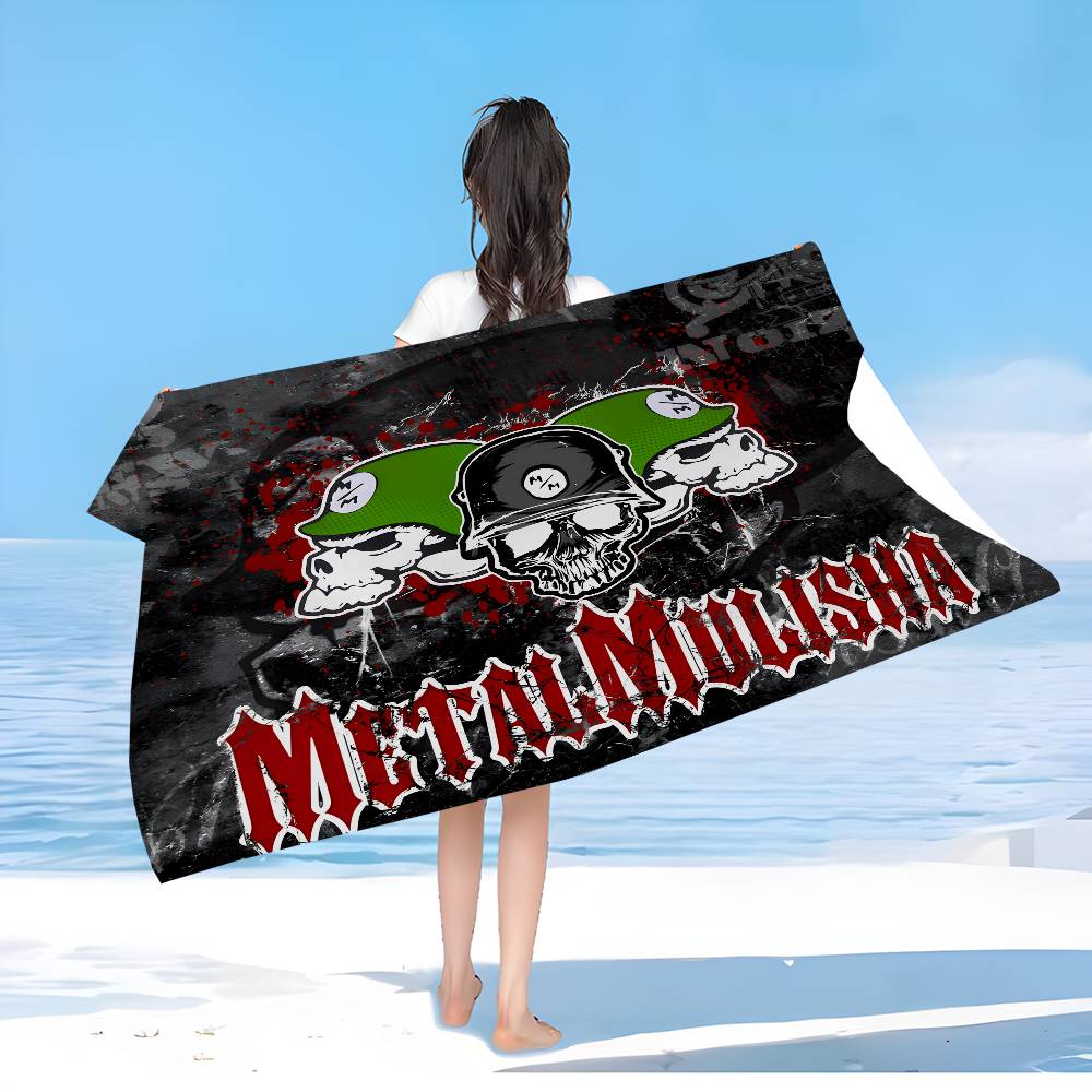 M-Metal M-Mulisha Игра Аниме Аниме Пляжное Полотенце для Плавания Мягкое Впитывающее Мочалка Детские Подарки для Детей Путешествия Кемпинг Спортзал