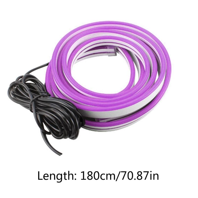 Водонепроницаемая светодиодная лента для капота автомобиля длиной 180 см, дневные ходовые огни, передняя фара сквозного типа