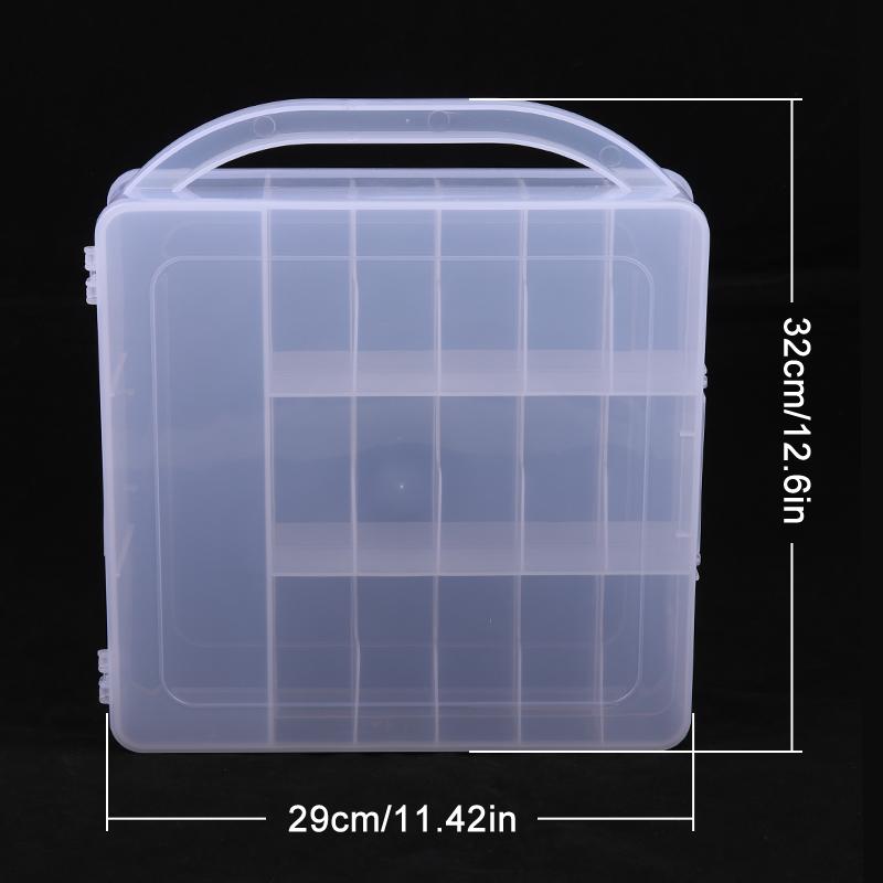30 Grid Nail Polish Display Organizer Box Clear Double Side Nail Uv Gel Holder Shelf Quick Install Cosmetic Rack Manicure