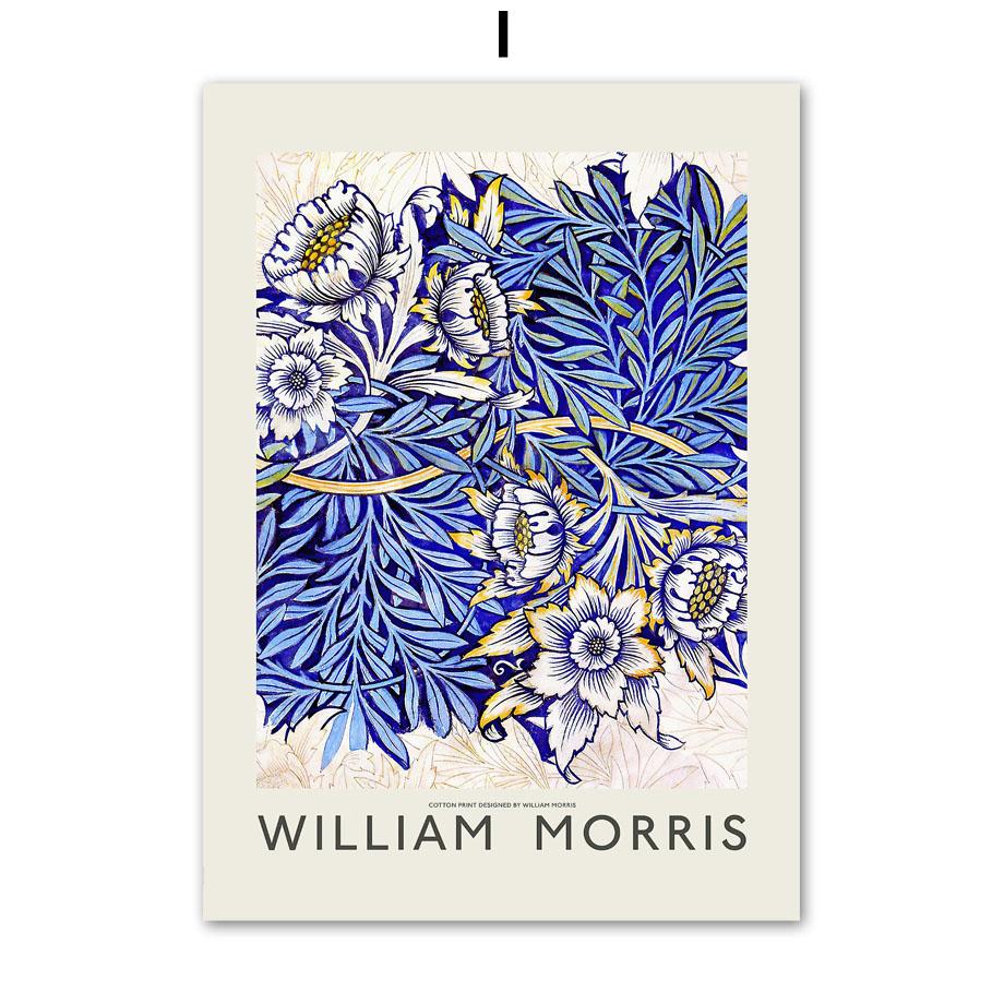 Уильям Моррис цветок абстрактная выставка плакаты на скандинавскую тему и принты настенная живопись на холсте картины для украшения гостиной