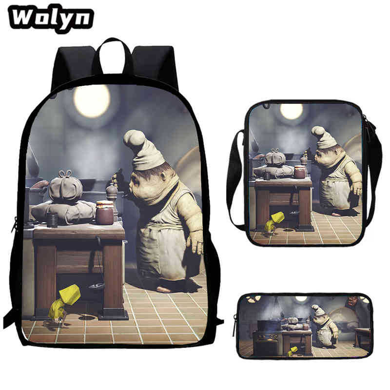 Школьный рюкзак Little Nightmare Многофункциональный Снижение нагрузки Большой вместимости