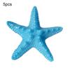 5Pcs Resin Starfish Ornament Beach Ocean Sea Star Home Wall Party Decoration