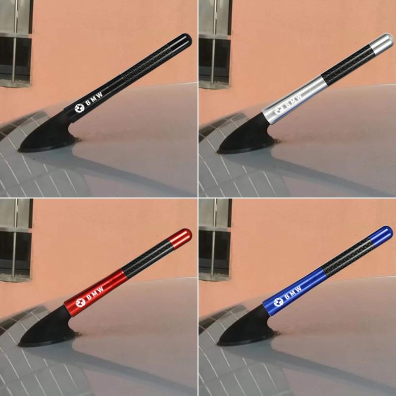12cm Carbon Fiber Car Radio Antenna For BMW F20 F40 F30 F34 F22 F44 F32 F36 F07 F10 E90 Accessories Interior Sticker TX-BMW-RED
