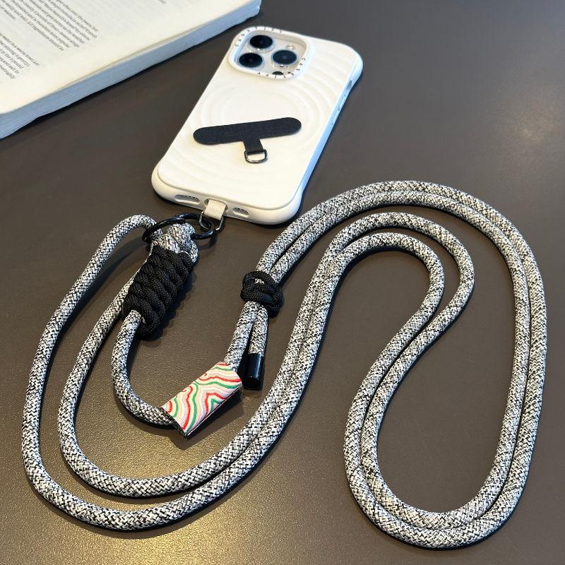 Ins Chinese Style Mobile Phone Lanyard Crossbody Adjustable Strap Couple Cellphone Hanging Decoration Climbing Anti-lost Rope