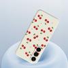 For Samsung Galaxy A17 5G Case Cherry Pattern Printing Straight Edge TPU Phone Back Cover