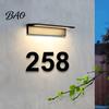 Decorative Address Numbers 3D House Number for Outside, Modern 0-9 Floating Numbers, Easy Install Weather-proof Metal Sign Door, Mailbox, Wall,