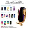 Wireless Car Charger Holder Fast Charging IR Intelligent Automatic Clamping Car Charger Mount 10W for iPhone Xs/Max/XR/8/8 Plus