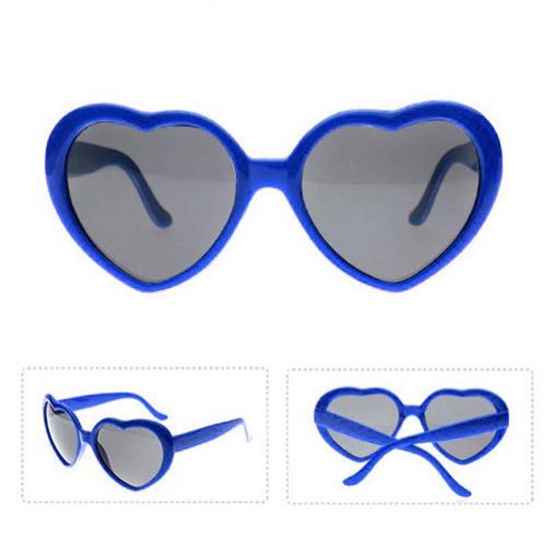 Novel Romantic Fashion Women Gift At Night Heart-shaped Special Effects Glasses Sunglasses