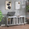 VidaXL Record Cabinet, Side Cabinet with Storage, Furniture for Turntable, Living Room Buffet, Modern, Concrete Grey 831985