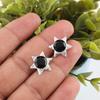 Black Onyx 925 Solid Sterling Silver Earrings, Handmade Gemstone Jewelry Earrings For Memorial Day