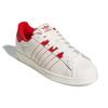 adidas Кроссовки Superstar White Vivid Red Унисекс Облачно-белые GZ4744