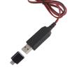 97cm USB To 6V LR14 C Dummy Battery Eliminate Cable for 4 LR14 C Battery for Toy, Controllers Water Heater, Torches