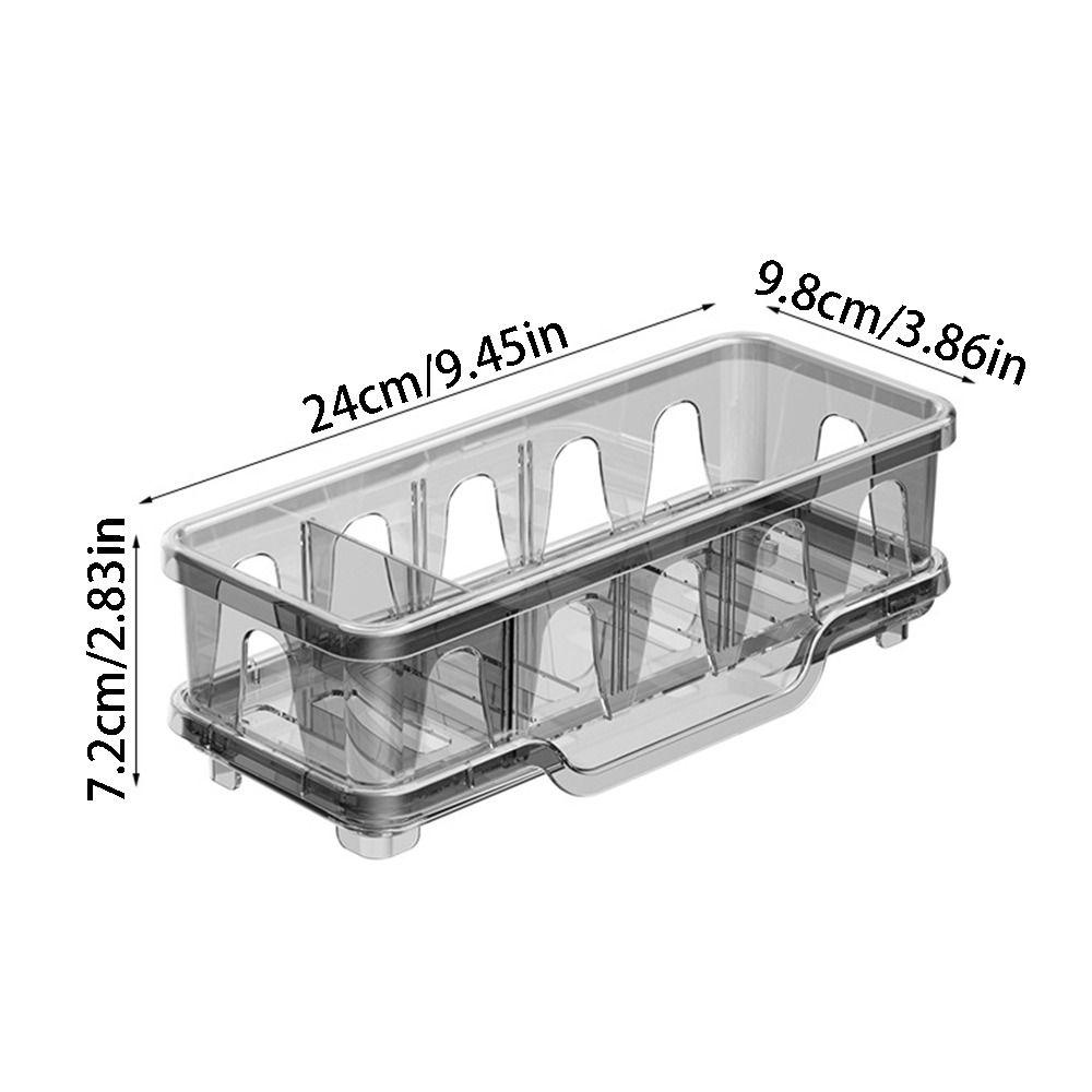 Detachable Partition Kitchen Sink Sponge Rack Moisture-proof Quick Dry Self-Draining Kitchen Sink Organizer