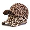 Leopard Print Baseball Cap Adjustable Long Brim Visors Hip Hop Sun Bonnet Sport
