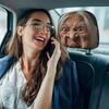 2PCS Fun Grandma Face Car Head Pillowcase Elastic Car Headrest Covers  Vehicle