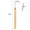 Wood Handle Crochet Needle Wig Hair Pulling Knitting Extension Threader Tool