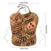 Latex Fake Belly Prop for Halloween Party Horror Pregnant Stomach Costume Realistic Skin Texture Prank Cosplay Accessory