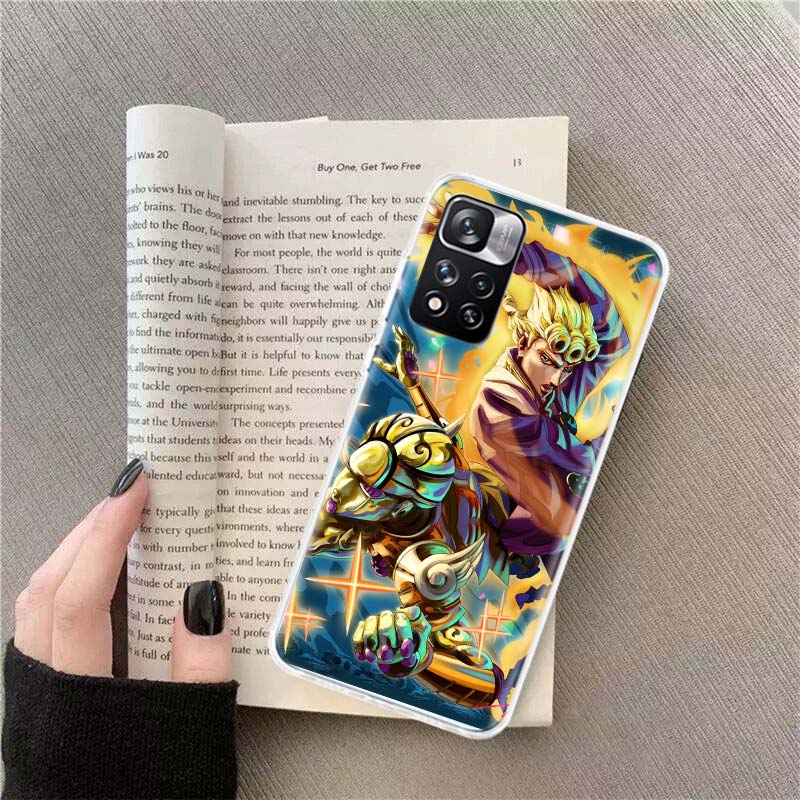 Чехол для телефона JoJo Kira Yoshikage Killer Queen для Redmi Note 13 12 Pro Plus 14 15 Pro 5G 11 11T 11E 11S 10 Pro 10S 9 9S Cover Cell