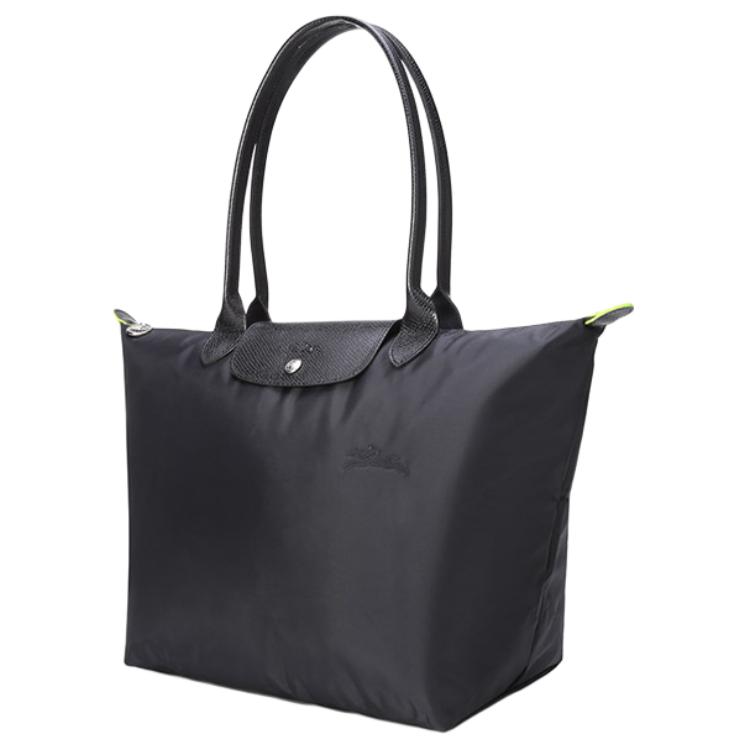 Longchamp Le Pliage Green 31 Foldable Recycled Canvas Dumpling Tote Bag Unisex Tote Bag Black 1899919001
